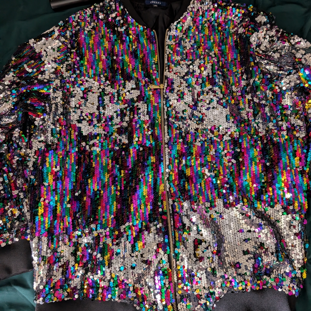CRESAY Multicolor Sequin Jacket